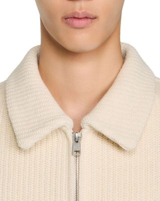 Minimal Knit Effect Jacket