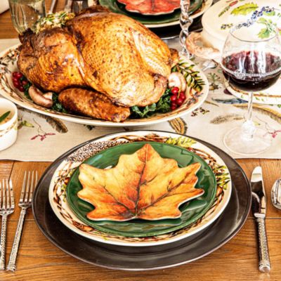 Forest Walk Leaf Cocktail Plate Set/4