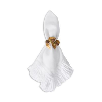 Forest Walk Acorn Napkin Rings, Set of 4