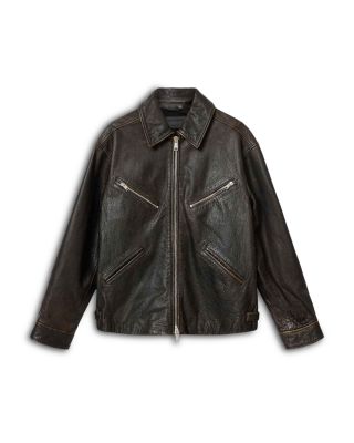 Leather Oversized Jacket