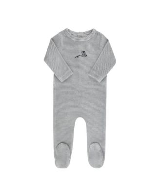  Unisex Velour Stripe Collection Footie - Baby