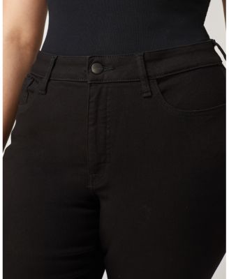  JFK Plus Mid Rise Skinny Jean in Black