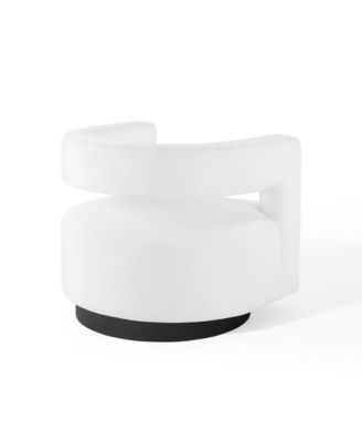  Spin Cutaway Performance Velvet Swivel Armchair