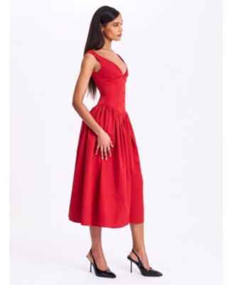  Nahla Drop Waist Midi Dress