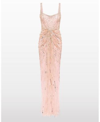 Chrissy Sequin-Embellished Dress