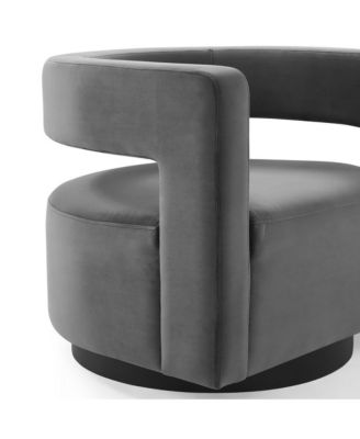  Spin Cutaway Performance Velvet Swivel Armchair