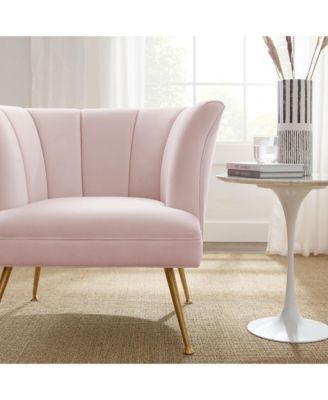  Veronica Channel Tufted Performance Velvet Armchair