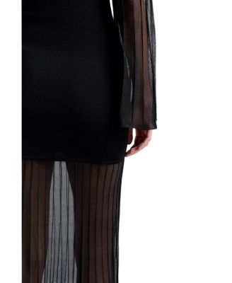 Haisley Sheer Knitted Maxi Dress