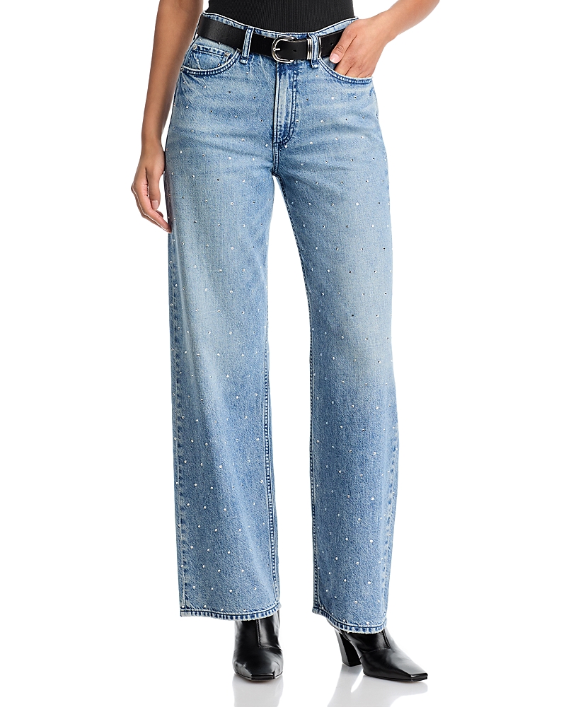 rag & bone Logan High Rise Wide Jeans in Margojewel