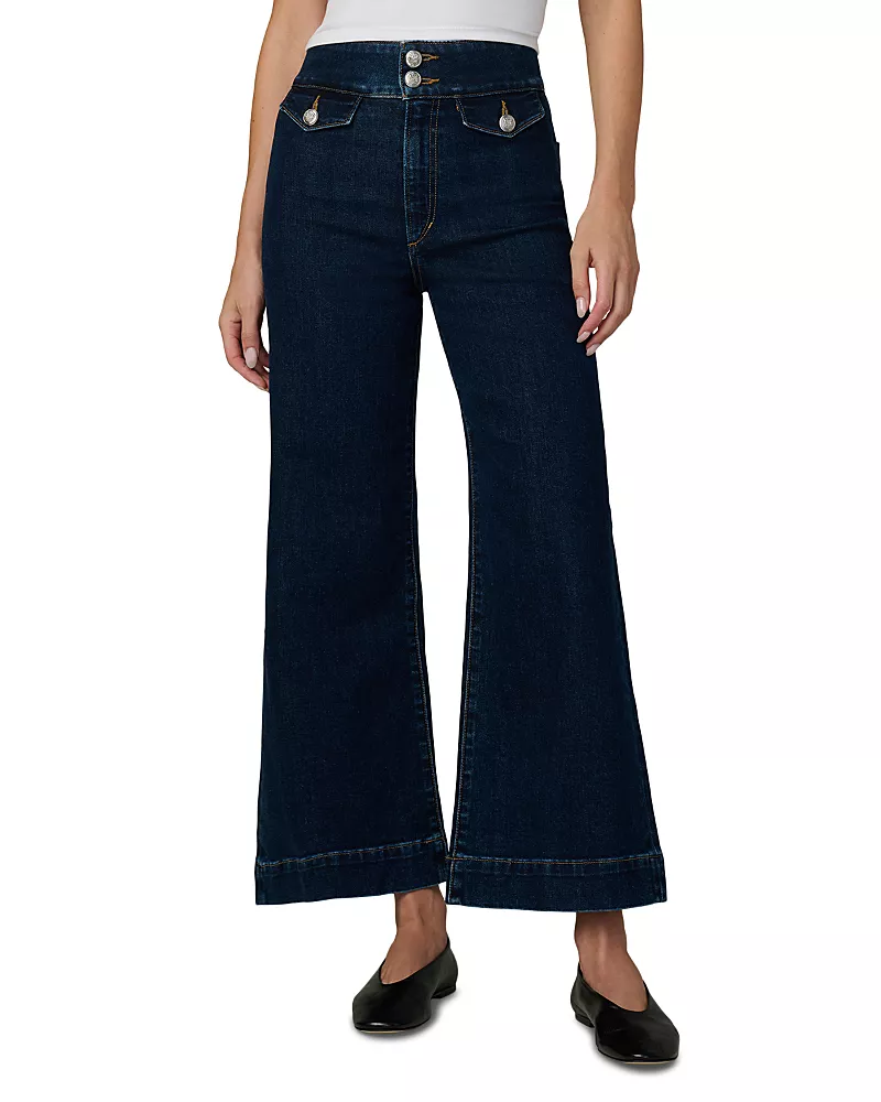 Joe's Jeans The Ella High Rise Wide Leg Ankle Jeans in Magnetic
