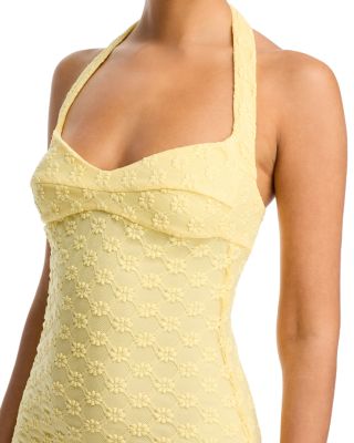 Mariko Halter Neck Midi Dress