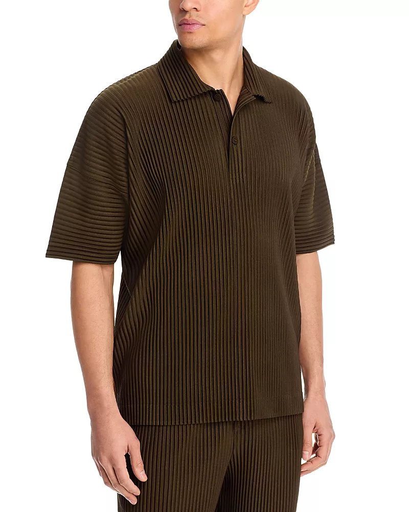 Homme PLISSE Issey Miyake Monthly Colors June Ribbed Polo