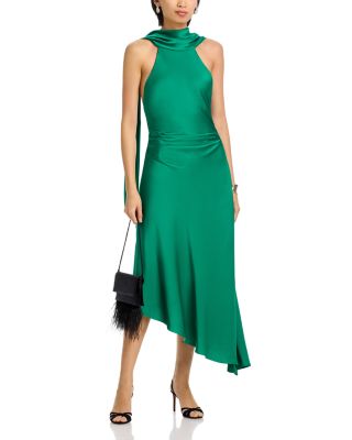 Monica Satin Midi Dress