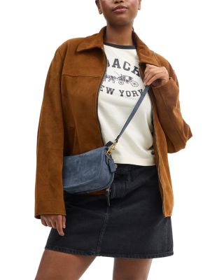 Waverly Small Suede Shoulder Bag