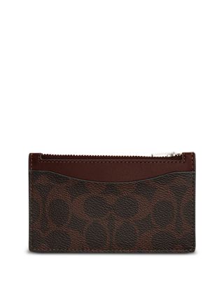 Zip Card Case in Signature Canvas