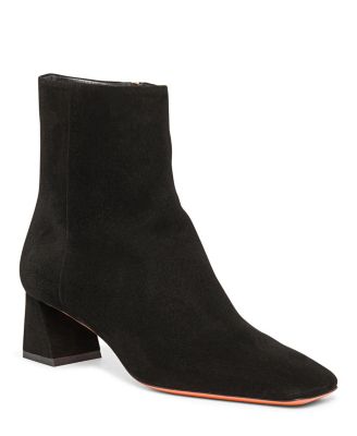  Women's Suede Mid-Heel Ankle Boot