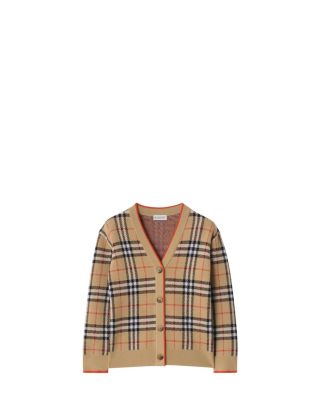 Girls' Check Wool Cardigan - Little Kid, Big Kid