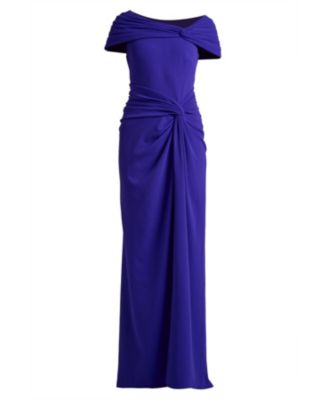 Perkins Asymmetric Draped Gown