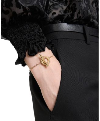  Check Granulation T-Bar Bracelet