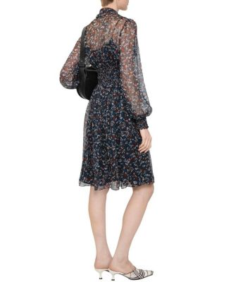 Ditsy Floral Silk Dress
