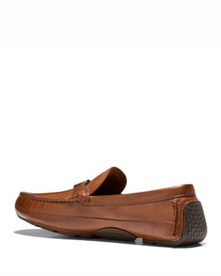 Men's Hutchison Grand Brown Leather Driving Loafers