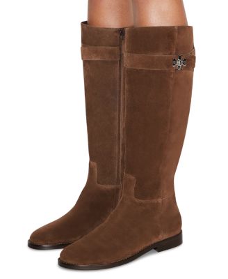 Women's T Lock Suede Riding Boots