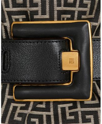  Leather and Monogram Jacquard Anthem Bag