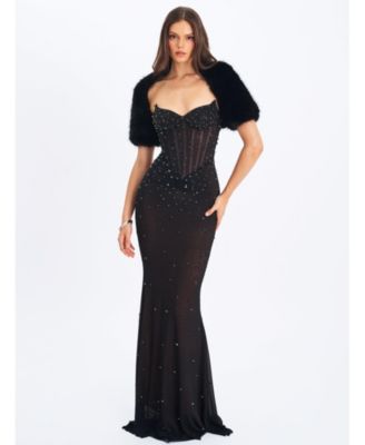  Kori Faux Fur Micro Bolero