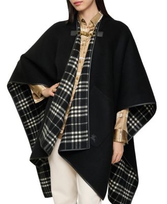 Check Cashmere Cape