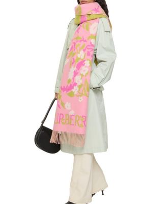  Wide Floral EKD Cashmere Scarf