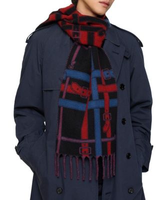  Belt Check Cashmere Scarf