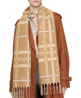  Belt Check Cashmere Scarf