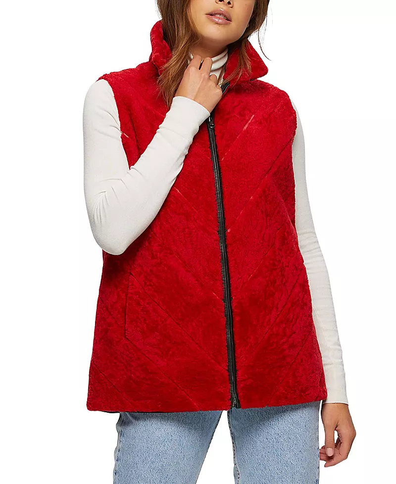 Gorski Reversible Shearling Lamb Vest