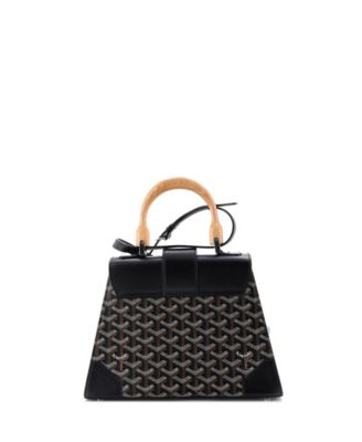 PM Saigon Top Handle Bag Coated Canvas with Leather