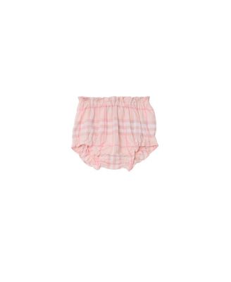 Girls's Check Cotton Dress with Bloomers - Baby