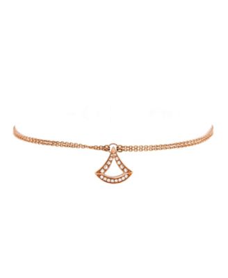Divas' Dream Open Bracelet 18K Rose Gold and Diamonds