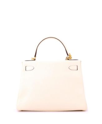 Kelly 28 Handbag Light Togo with Gold Hardware