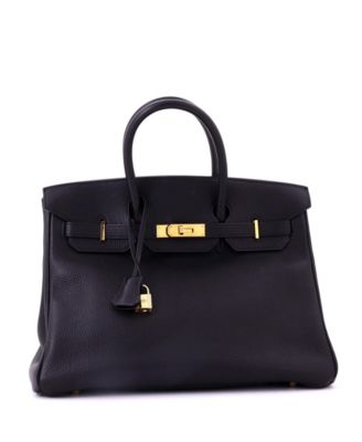 Birkin 35 Handbag Black Togo with Gold Hardware
