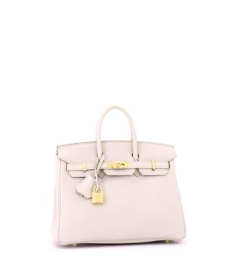Birkin 25 Handbag Light Togo with Gold Hardware
