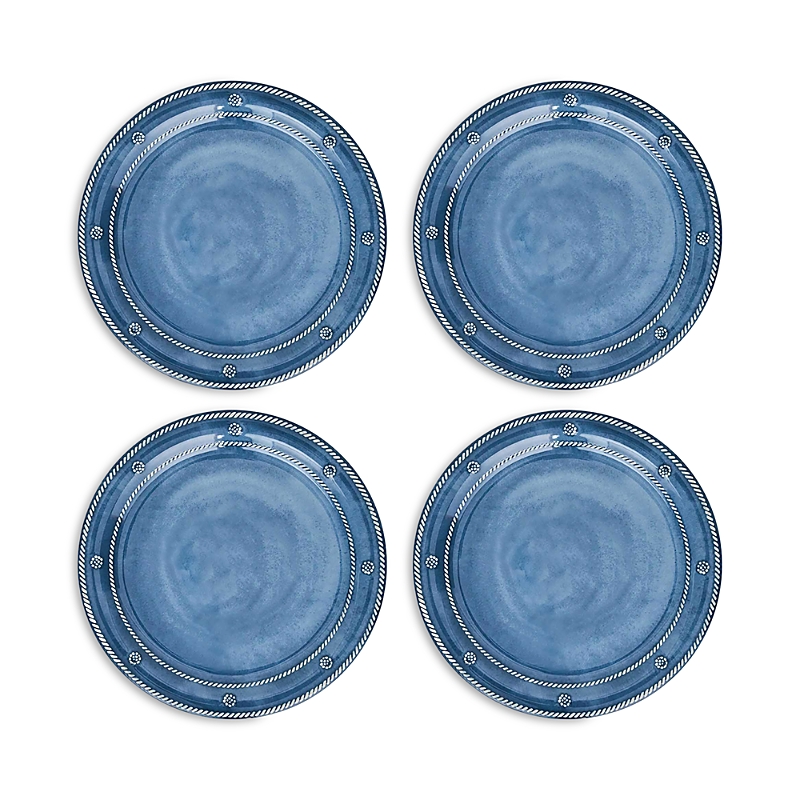 Juliska Berry & Thread Melamine Dinner Plate, Set Of 4 In Blue