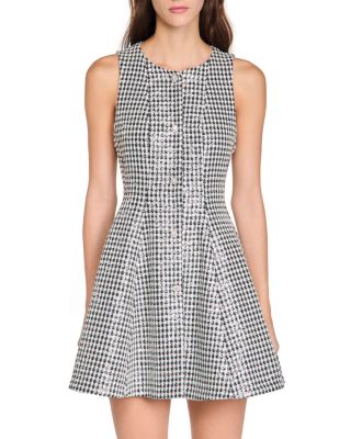 Tweed & Sequin Short Dress