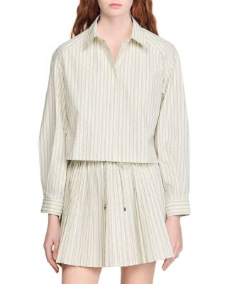 Striped Rhinestone Shirt