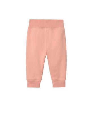 Girls' Check Trim Cotton Jogging Pants - Baby