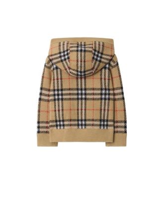 Boys' Check Wool Zip Hoodie - Baby, Little Kid