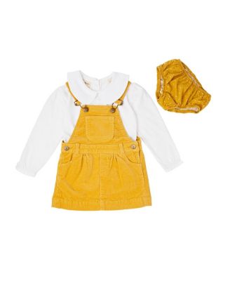  Girls' Ochre Corduroy Overall Dress - Baby, Little Kid, Big Kid