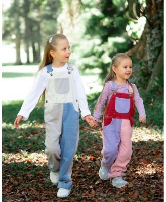 Unisex Juniper Patchwork Corduroy Overalls - Baby, Little Kid, Big Kid