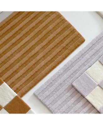  Solid Stripe Rug 48" x 72"