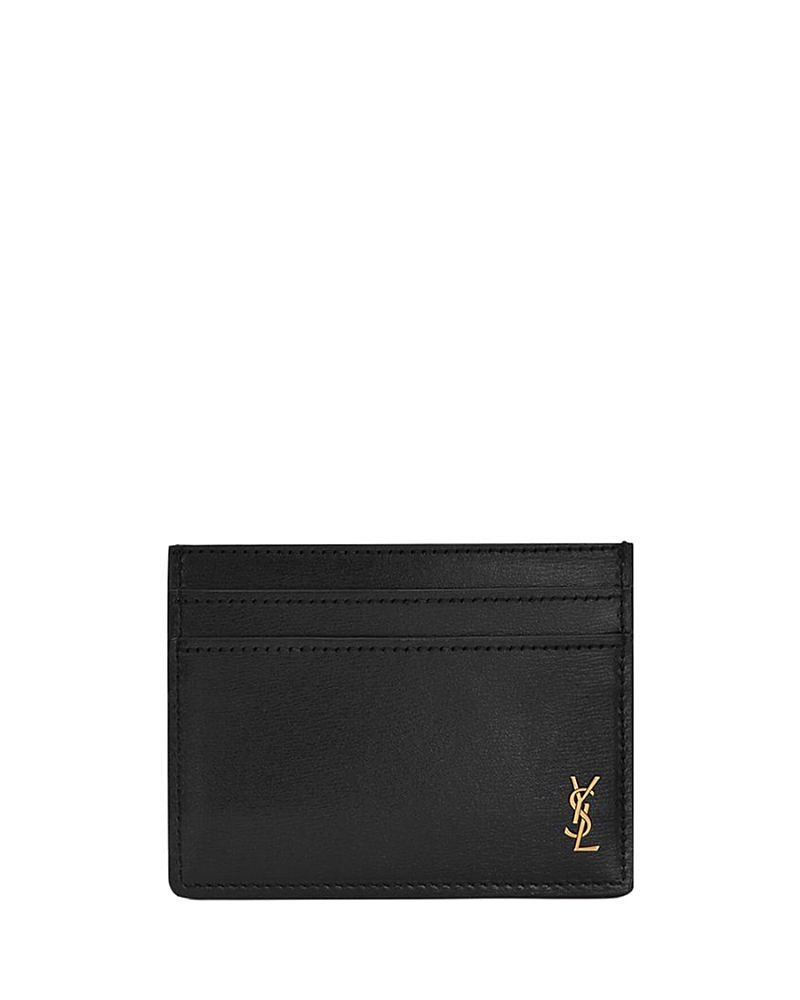 Saint Laurent Tiny Cassandre Credit Card Case · OS