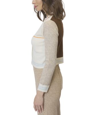  Women's Ash Colorblocked Cardigan