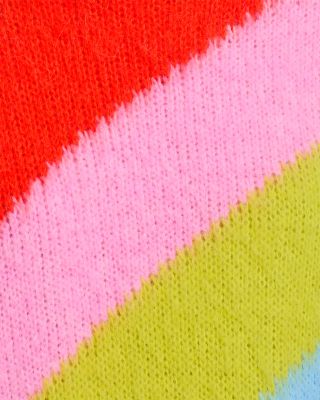 Color Blocked Crewneck Sweater